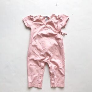 Janie & Jack floral kimono jumpsuit GUC 3-6 months